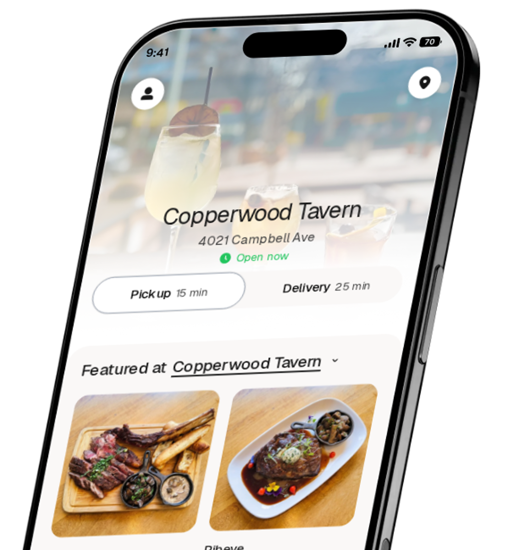 Copperwood Tavern app preview